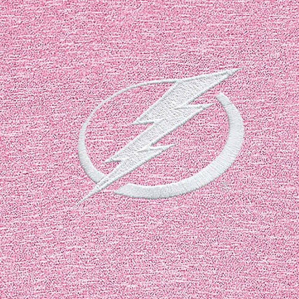 Tampa Bay Lightning Antigua White Logo Hunk Quarter-Zip Pullover - Pink Pullover