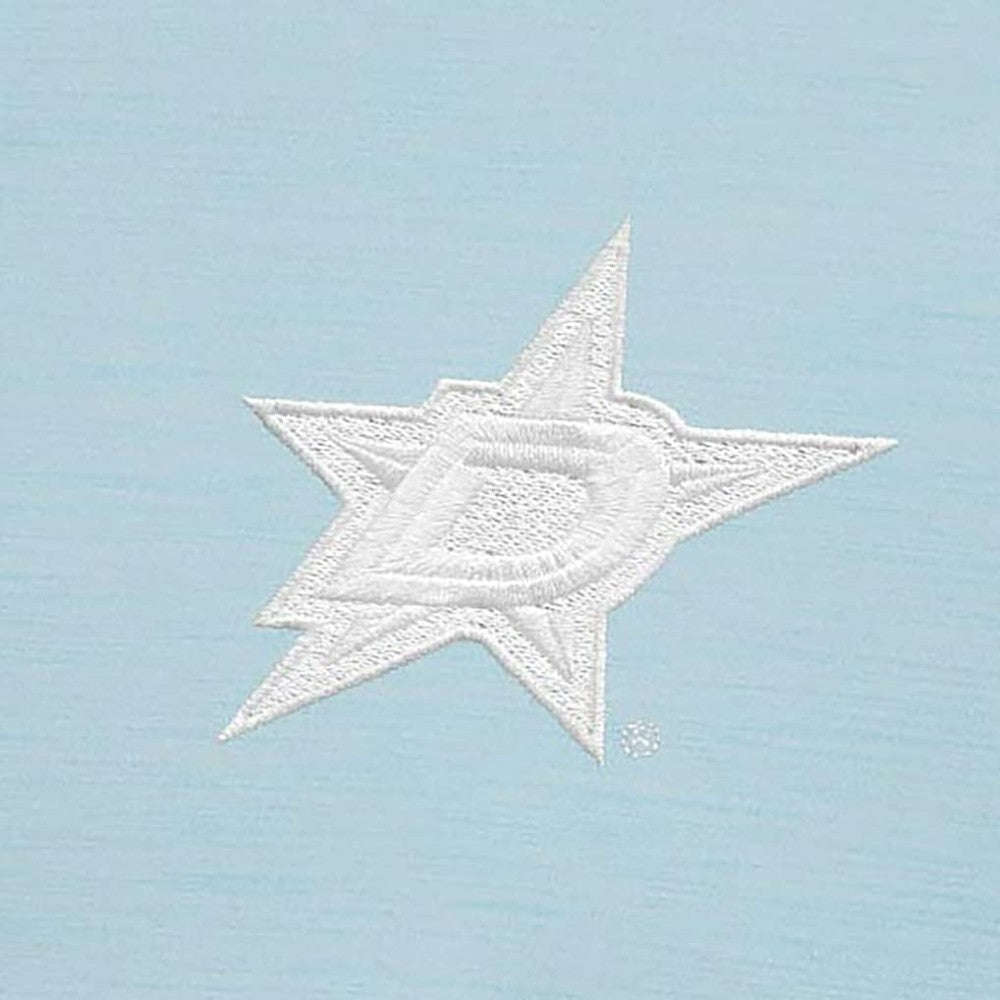 Dallas Stars Antigua White Logo Bright Quarter-Zip Pullover - Powder Blue Pullover