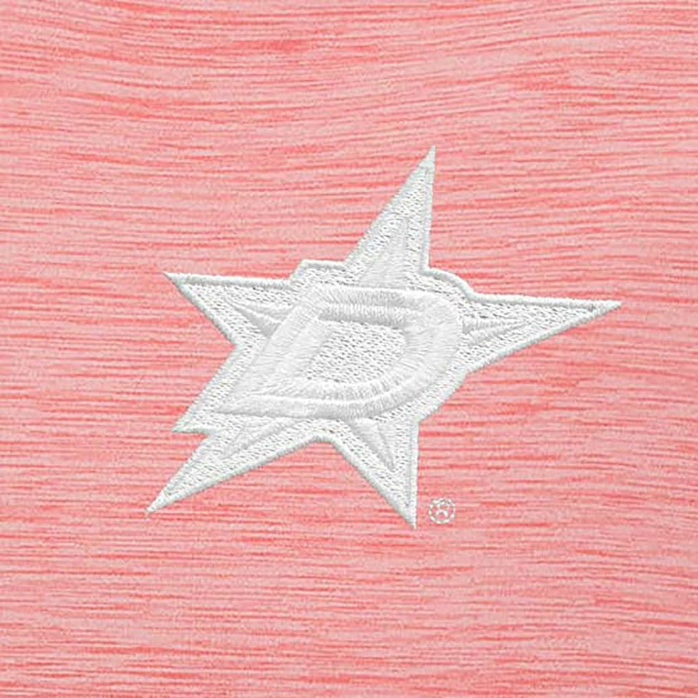 Dallas Stars Antigua White Logo Bright Quarter-Zip Pullover - Coral Pullover