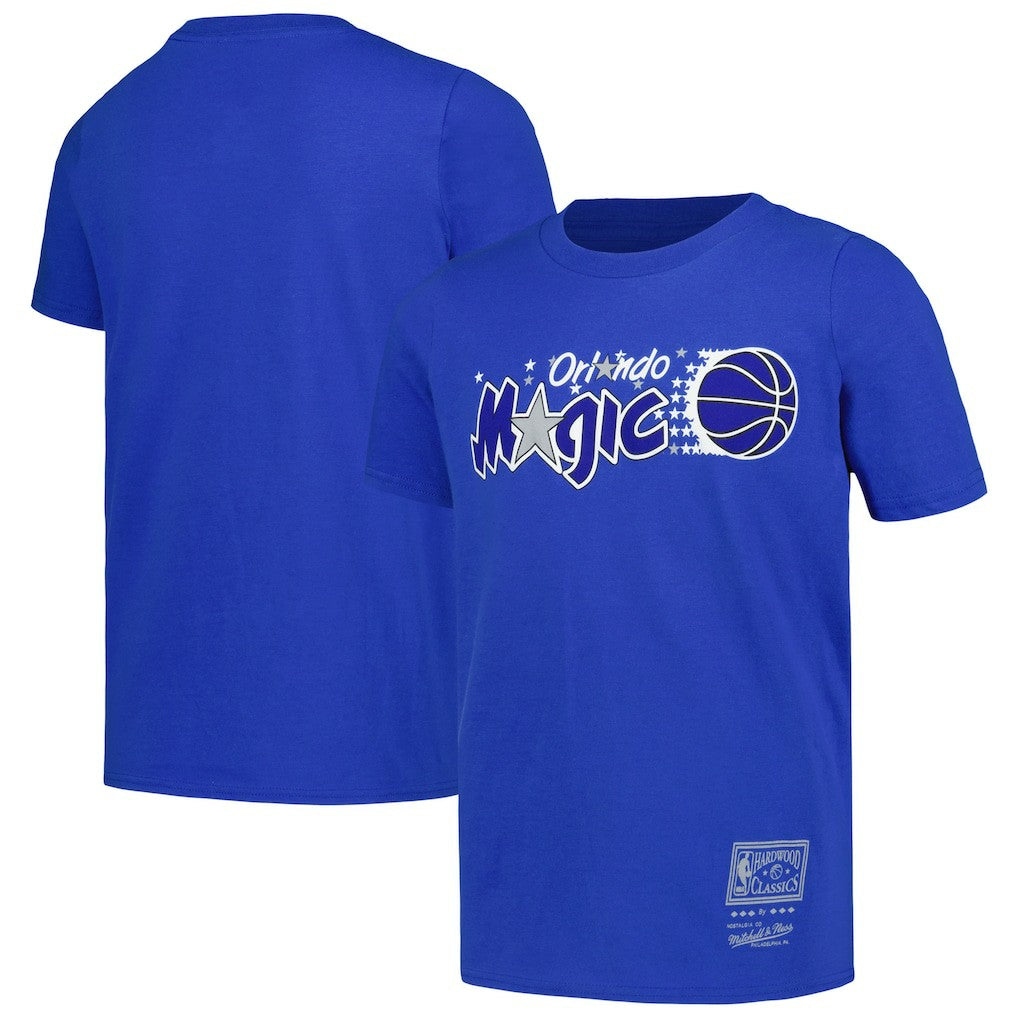 Orlando Magic Youth Hardwood Classics Retro Logo T-Shirt - Blue discount