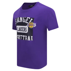 Los Angeles Lakers Pro Standard Made To Play Drop Shoulder T-Shirt - Purple on sale