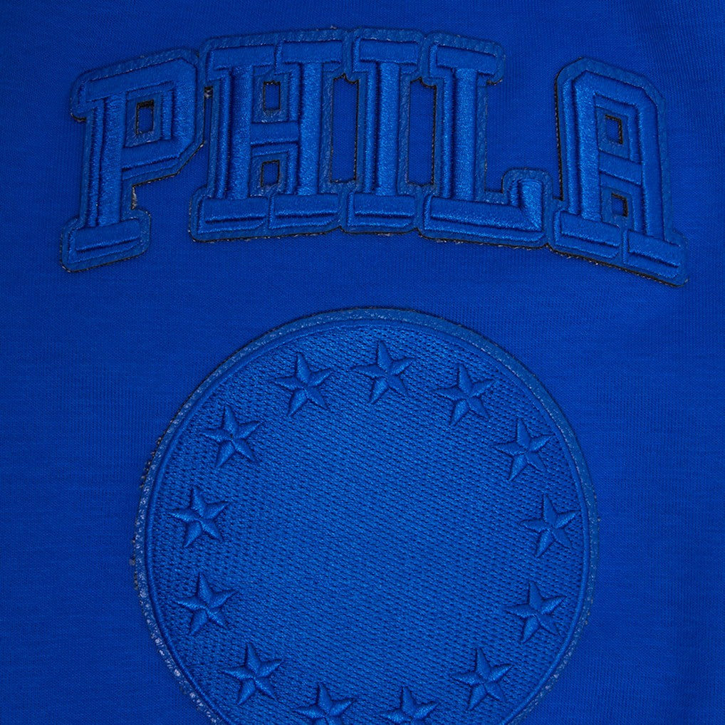 Philadelphia 76ers Pro Standard Triple Tonal DK Pullover Hoodie Jacket - Royal online