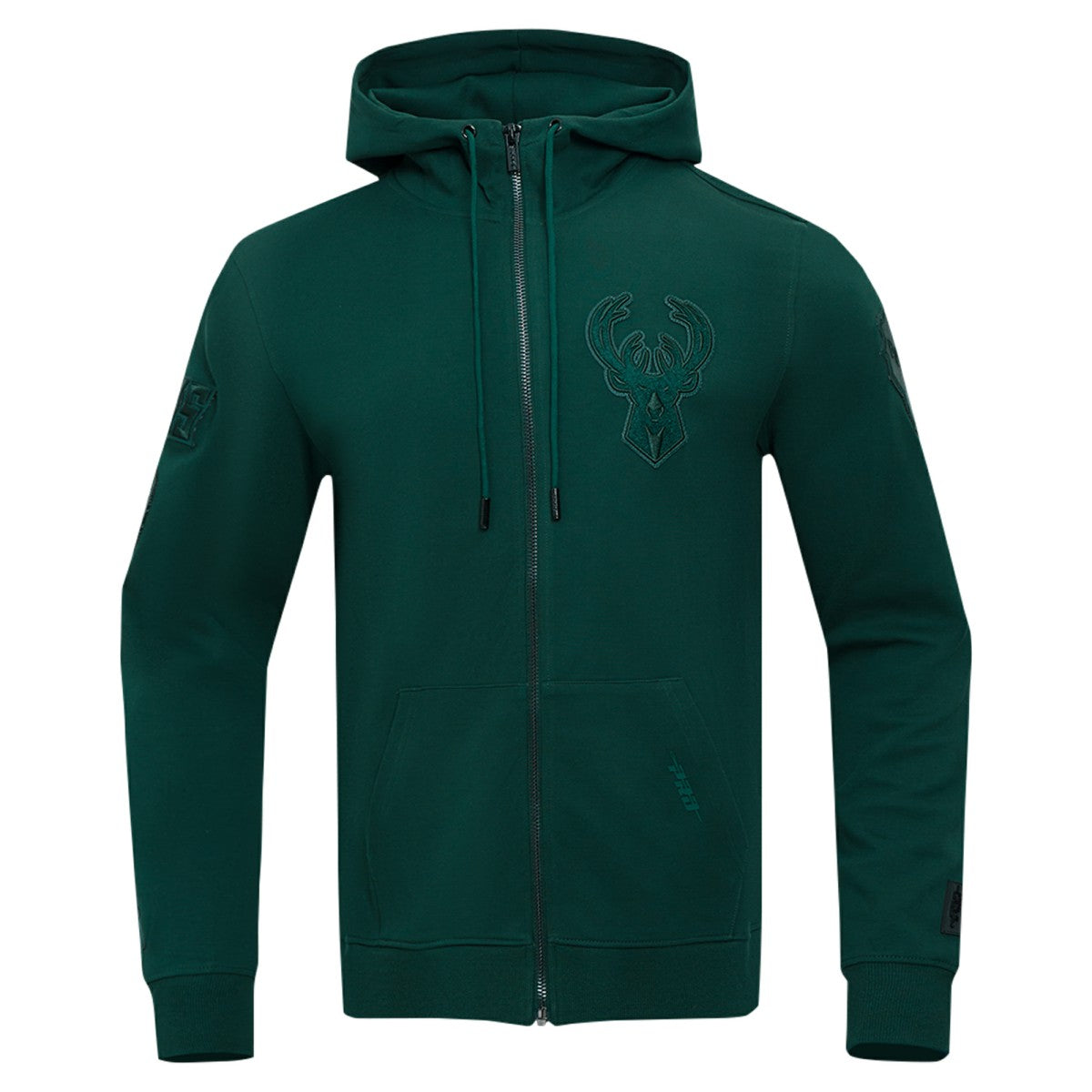 Milwaukee Bucks Pro Standard Triple Tonal DK Full-Zip Hoodie Jacket - Hunter Green for sale