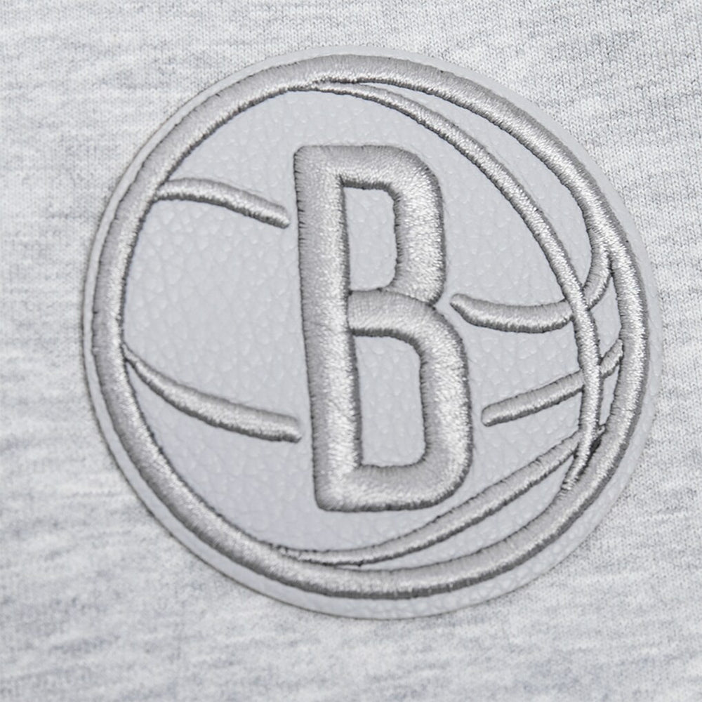 Brooklyn Nets Pro Standard Women's Triple Tonal Full-Zip Hoodie - Heather Gray for sale