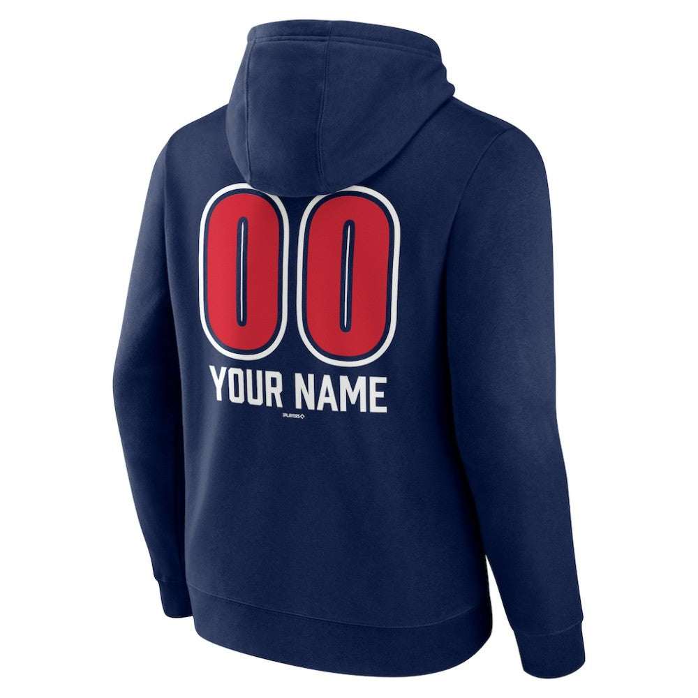 Boston Red Sox Personalized Name & Number Fastball Pullover Hoodie Navy