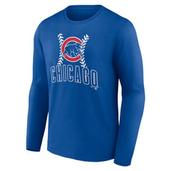 Chicago Cubs Personalized Name & Number Fastball Long Sleeve T-Shirt Royal