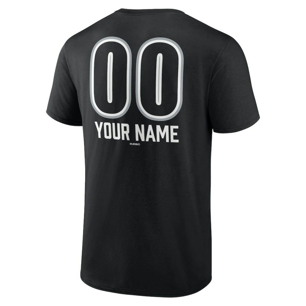 Chicago White Sox Personalized Name & Number Fastball T-Shirt Black