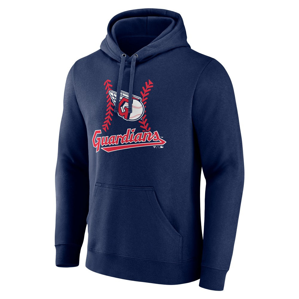 Cleveland Guardians Personalized Name & Number Fastball Pullover Hoodie Navy