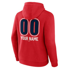 Los Angeles Angels Personalized Name & Number Fastball Pullover Hoodie Red