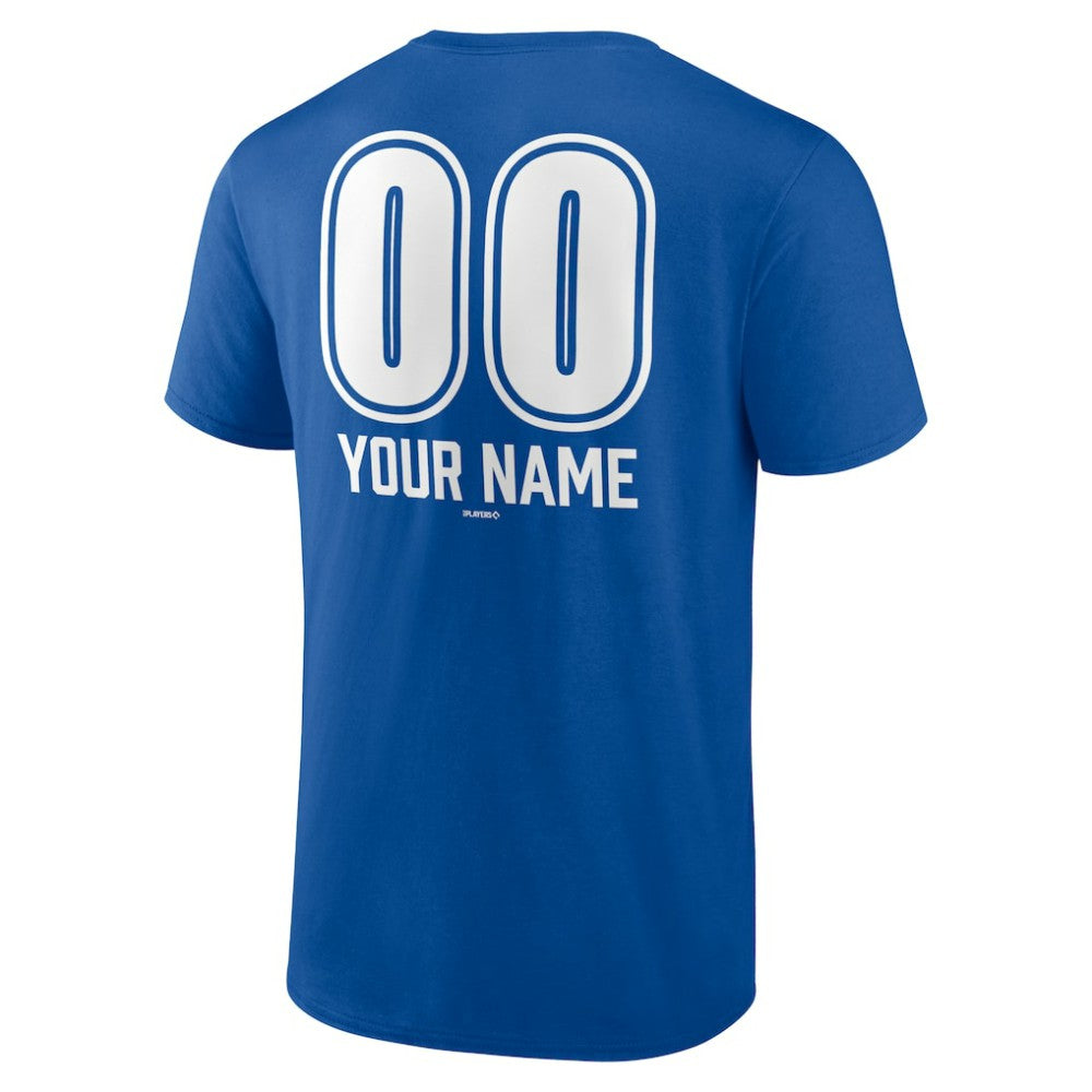 Los Angeles Dodgers Personalized Name & Number Fastball T-Shirt Royal