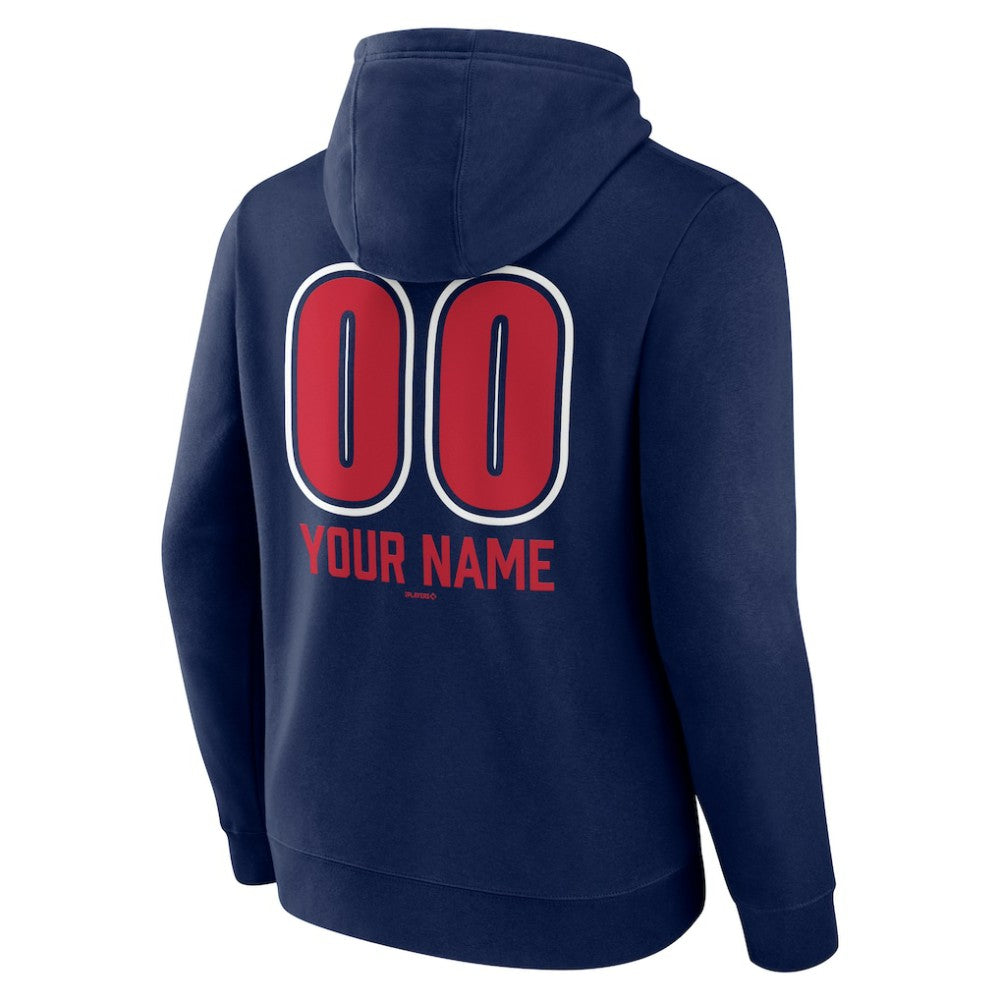 Minnesota Twins Personalized Name & Number Fastball Pullover Hoodie Navy