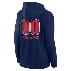 Minnesota Twins Women's Personalized Name & Number Fastball Pullover Hoodie Navy