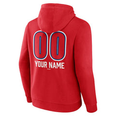 Philadelphia Phillies Personalized Name & Number Fastball Pullover Hoodie Red