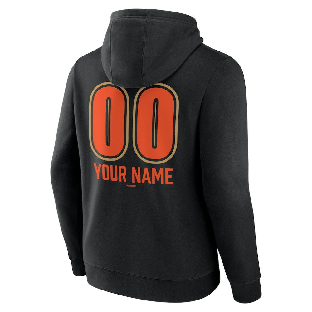 San Francisco Giants Personalized Name & Number Fastball Pullover Hoodie Black