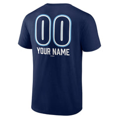 Tampa Bay Rays Personalized Name & Number Fastball T-Shirt Navy