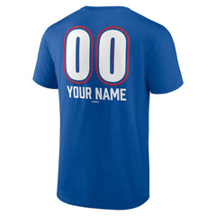 Texas Rangers Personalized Name & Number Fastball T-Shirt Royal