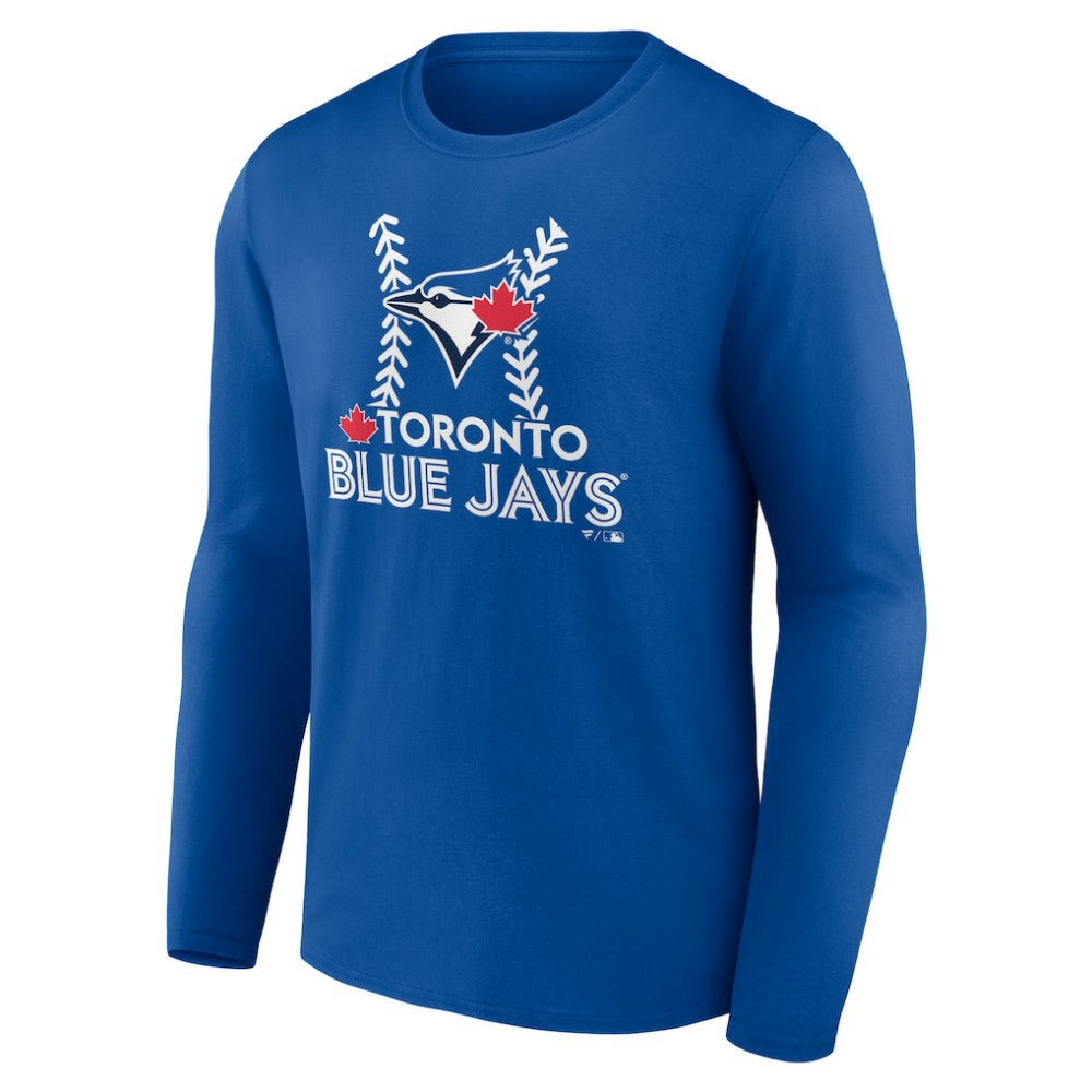 Toronto Blue Jays Personalized Name & Number Fastball Long Sleeve T-Shirt Royal