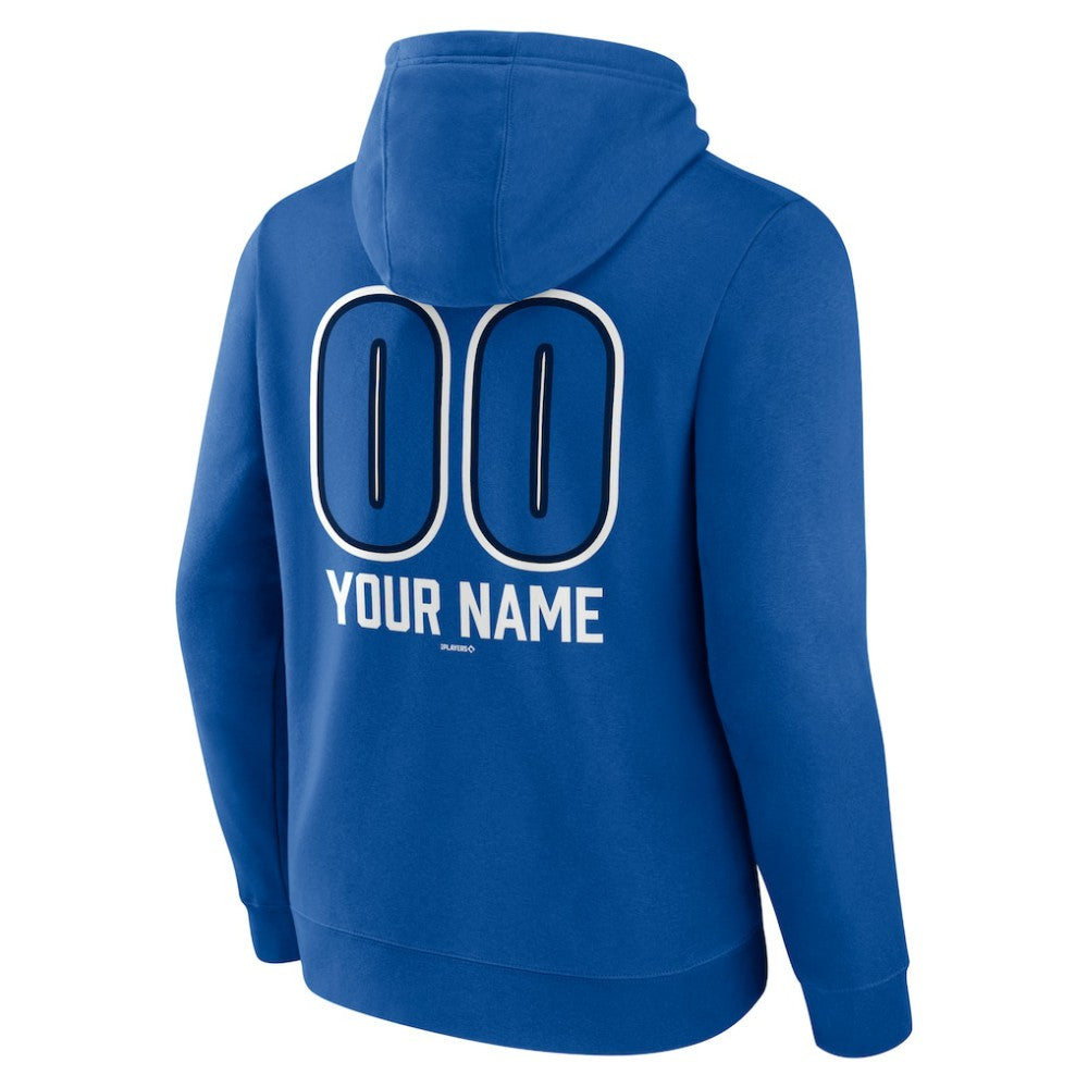 Toronto Blue Jays Personalized Name & Number Fastball Pullover Hoodie Royal