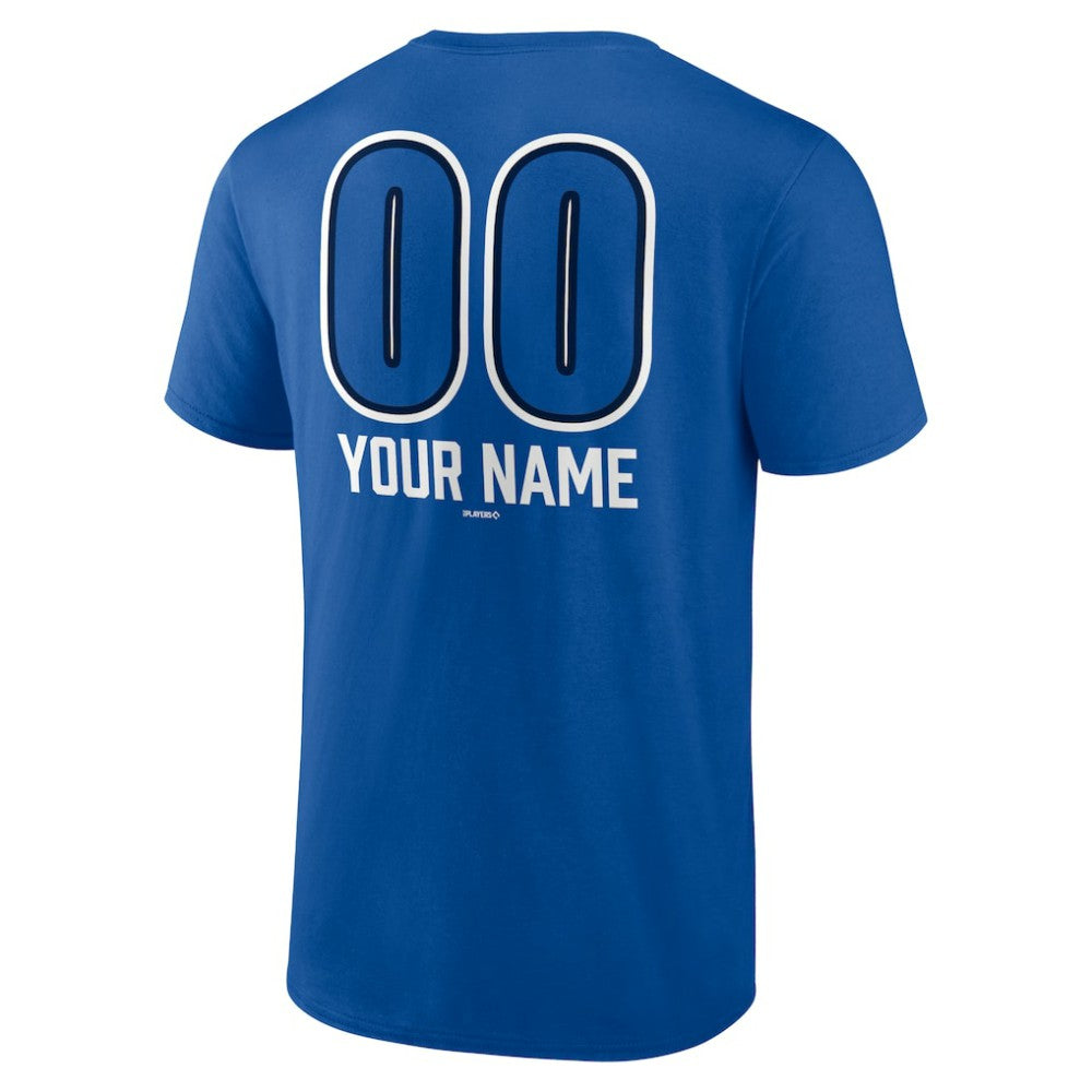 Toronto Blue Jays Personalized Name & Number Fastball T-Shirt Royal