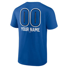 Toronto Blue Jays Personalized Name & Number Fastball T-Shirt Royal
