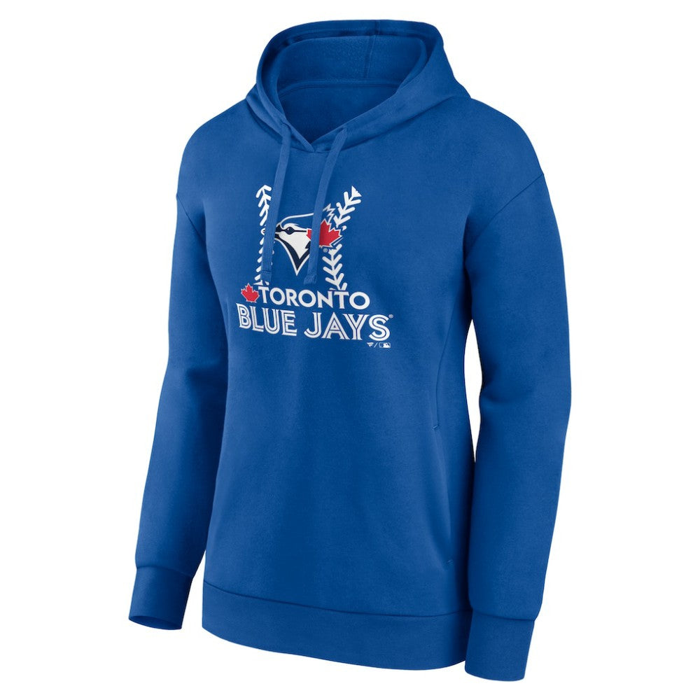 Toronto Blue Jays Women's Personalized Name & Number Fastball Pullover Hoodie Royal