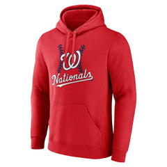 Washington Nationals Personalized Name & Number Fastball Pullover Hoodie Red