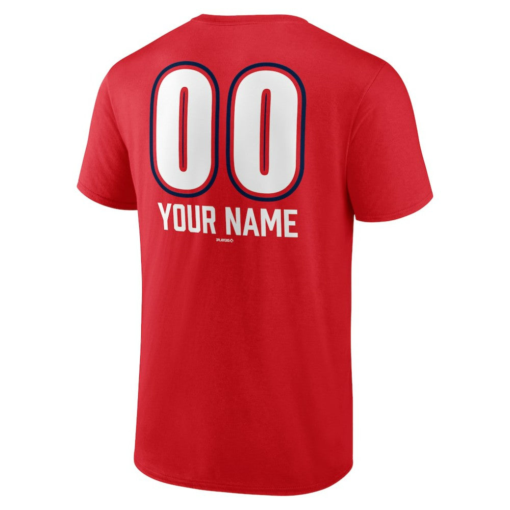Washington Nationals Personalized Name & Number Fastball T-Shirt Red