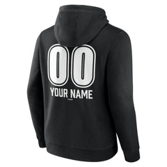 New York Yankees Personalized Name & Number Fastball Pullover Hoodie Black
