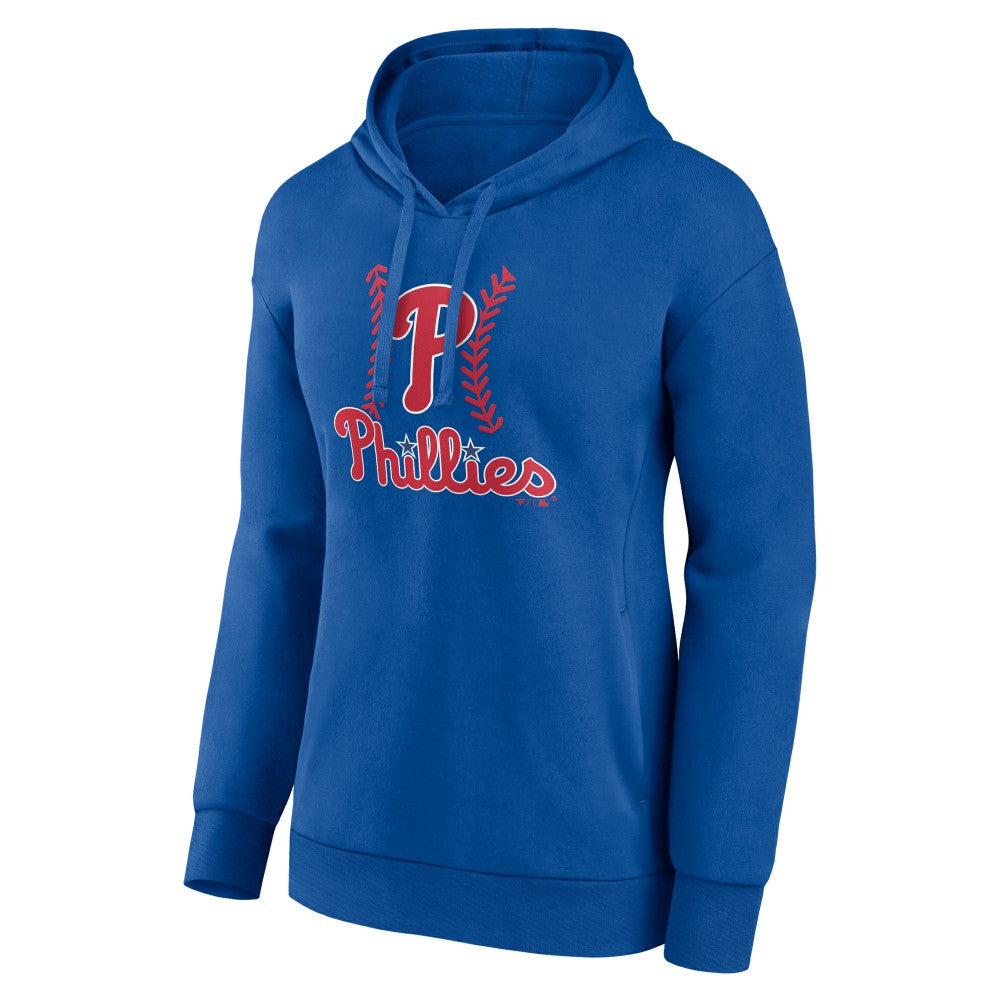 Philadelphia Phillies Women's Personalized Name & Number Fastball Pullover Hoodie Royal