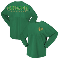 Chicago Blackhawks Fanatics Women's St. Patrick's Day Spirit Jersey T-Shirt - Kelly Green T-shirts