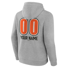 Baltimore Orioles Personalized Name & Number Fastball Pullover Hoodie Gray