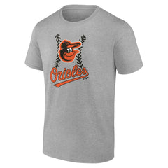 Baltimore Orioles Personalized Name & Number Fastball T-Shirt Heather Gray