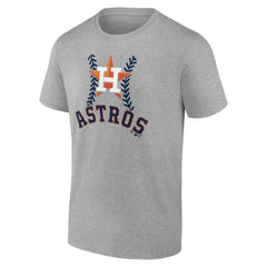 Houston Astros Personalized Name & Number Fastball T-Shirt Heather Gray