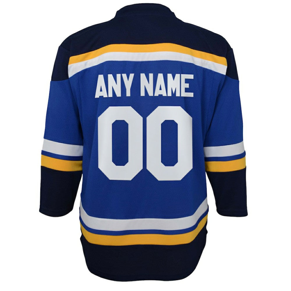 St. Louis Blues Youth Home Replica Custom Jersey - Blue Jerseys
