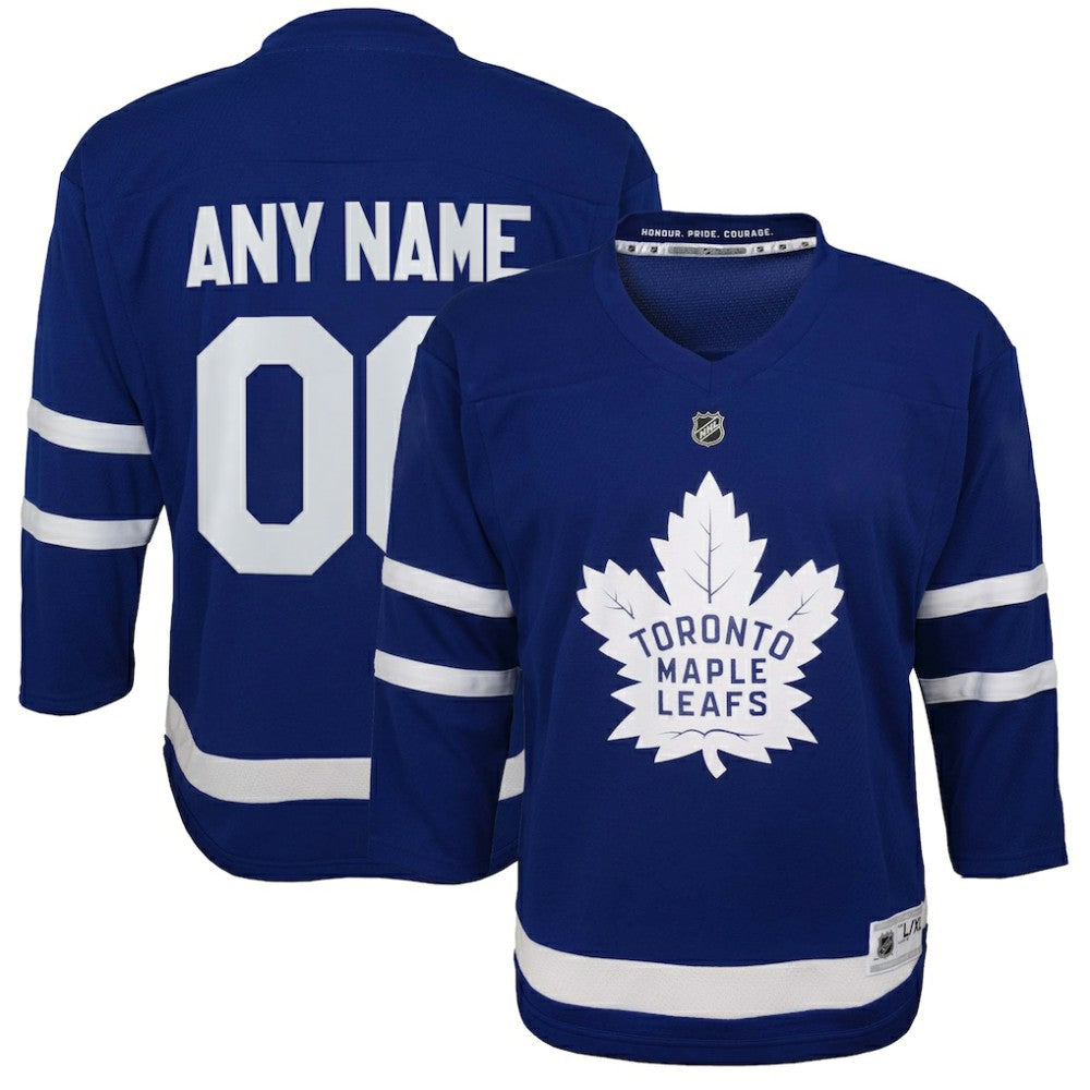 Toronto Maple Leafs Youth Home Replica Custom Jersey - Blue Jerseys