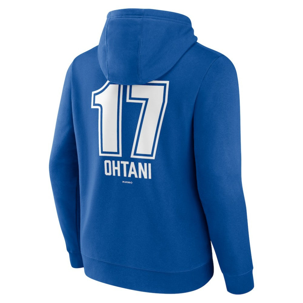 Shohei Ohtani Los Angeles Dodgers Fastball Player Name & Number Pullover Hoodie Royal