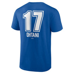 Shohei Ohtani Los Angeles Dodgers Fastball Player Name & Number T-Shirt Royal