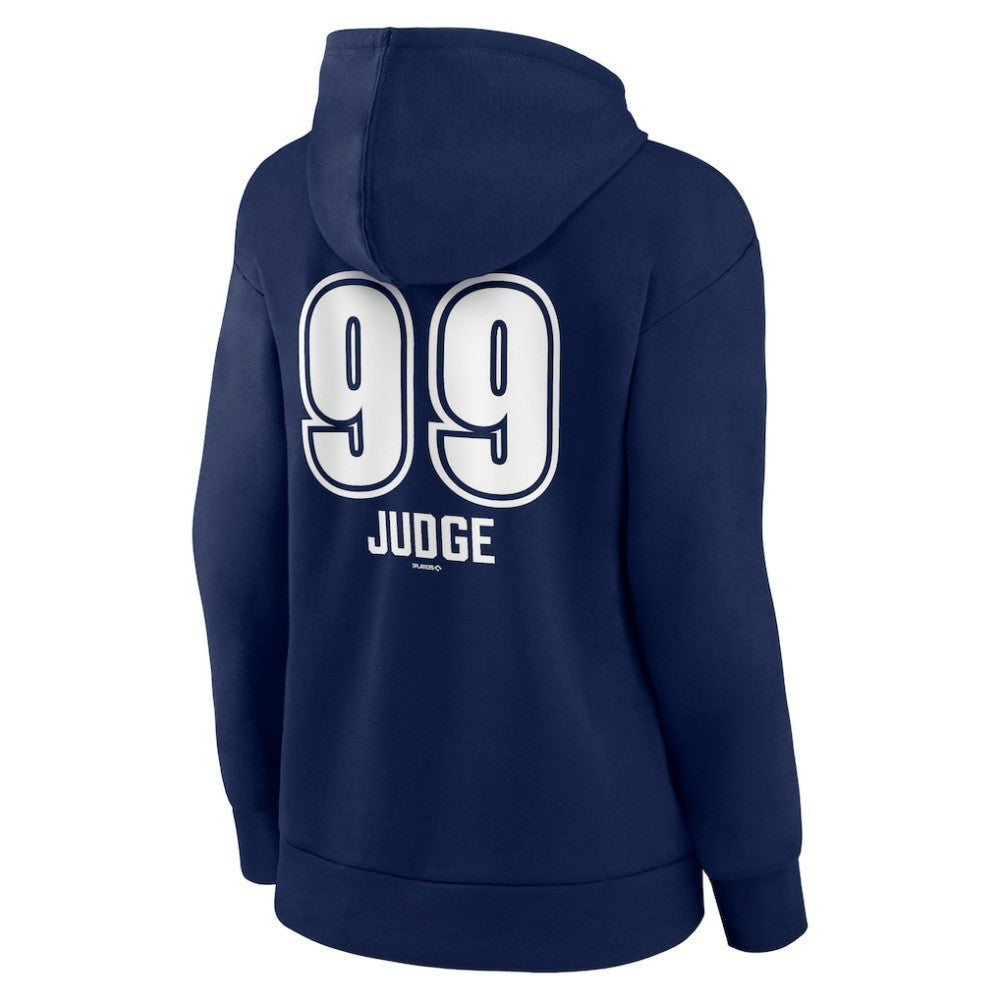 Aaron Judge New York Yankees Women's Fastball Player Name & Number Pullover Hoodie Navy
