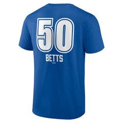 Mookie Betts Los Angeles Dodgers Fastball Player Name & Number T-Shirt Royal