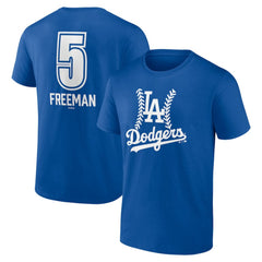 Freddie Freeman Los Angeles Dodgers Fastball Player Name & Number T-Shirt Royal