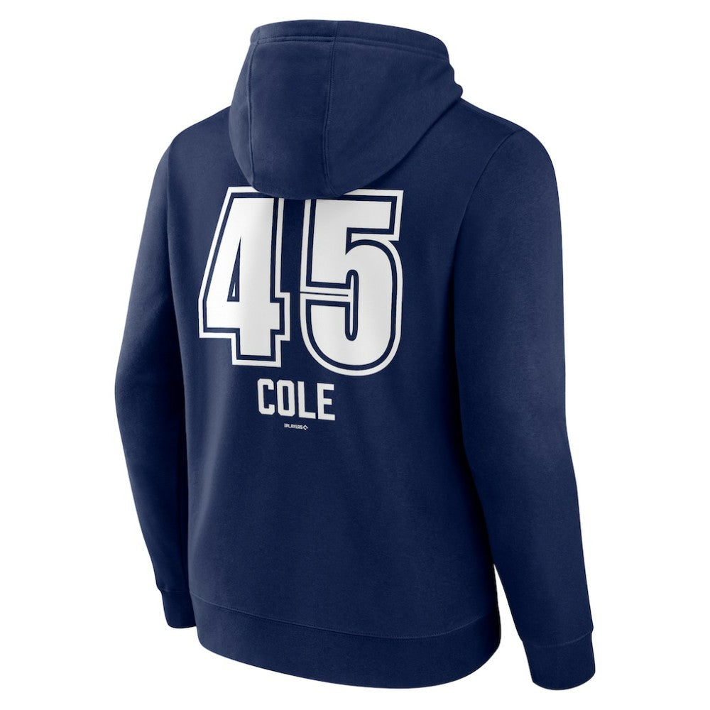 Gerrit Cole New York Yankees Fastball Player Name & Number Pullover Hoodie Navy