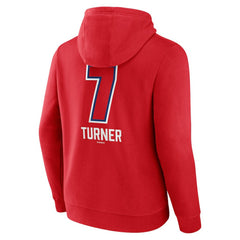 Trea Turner Philadelphia Phillies Fastball Player Name & Number Pullover Hoodie Red