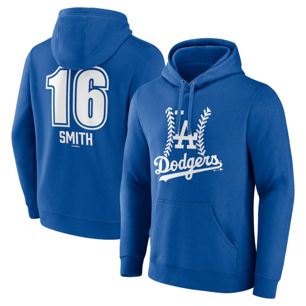Will Smith Los Angeles Dodgers Fastball Player Name & Number Pullover Hoodie Royal