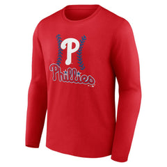 J.T. Realmuto Philadelphia Phillies Fastball Player Name & Number Long Sleeve T-Shirt Red