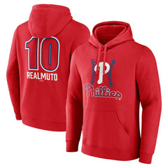 J.T. Realmuto Philadelphia Phillies Fastball Player Name & Number Pullover Hoodie Red