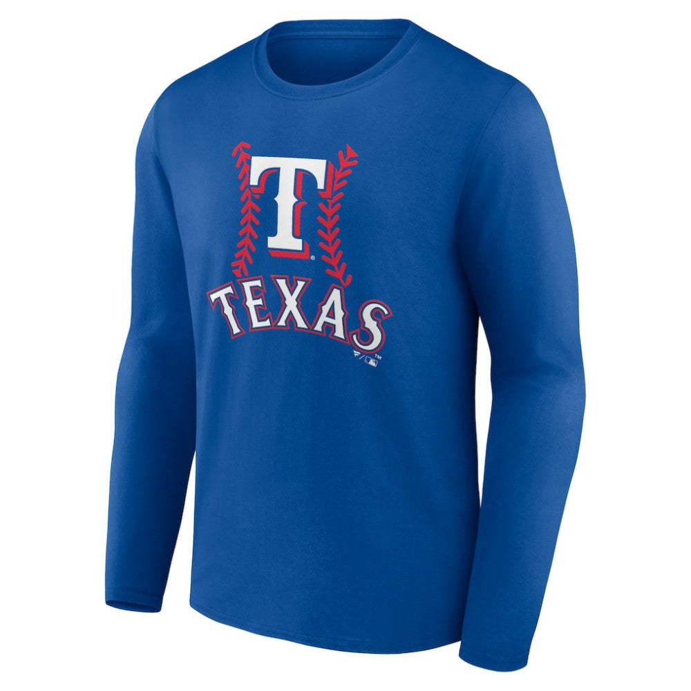 Josh Jung Texas Rangers Fastball Player Name & Number Long Sleeve T-Shirt Royal