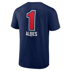 Ozzie Albies Atlanta Braves Fastball Player Name & Number T-Shirt Navy