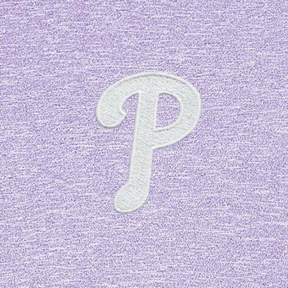 Philadelphia Phillies Antigua Hunk Quarter-Zip Top Lavender