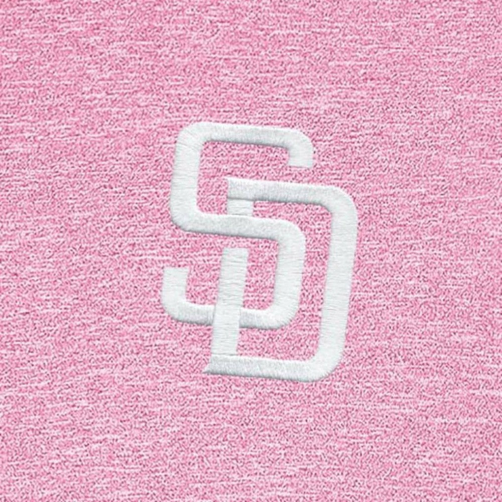 San Diego Padres Antigua Hunk Quarter-Zip Top Pink