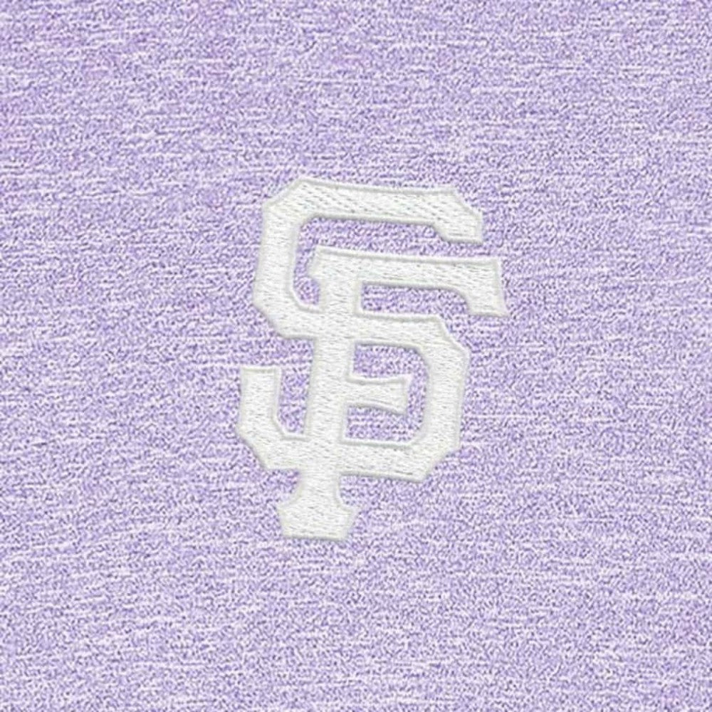 San Francisco Giants Antigua Hunk Quarter-Zip Top Lavender